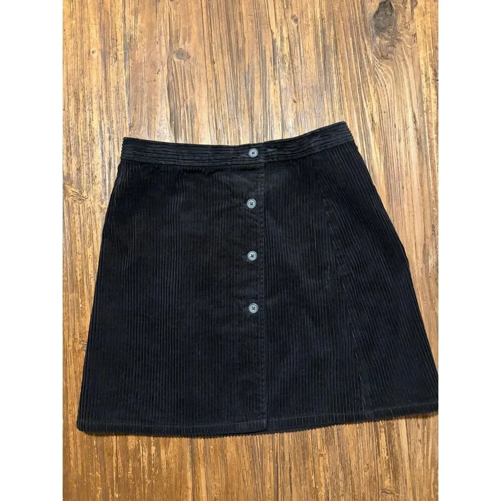 The Limited Vintage Corduroy Button-Down Utility Mini Skirt 4